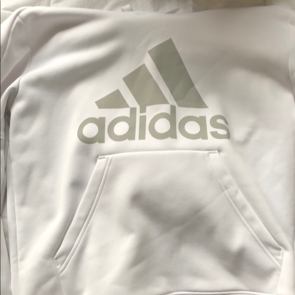White adidas hoodie